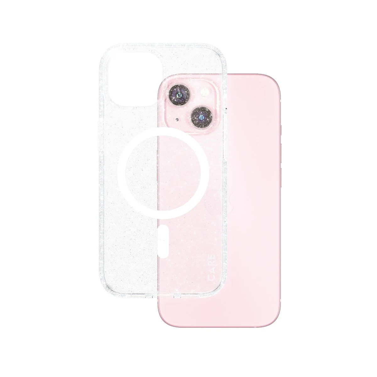 CARE™ by PanzerGlass® Star Lit Case m. Hvid MagSafe iPhone 15