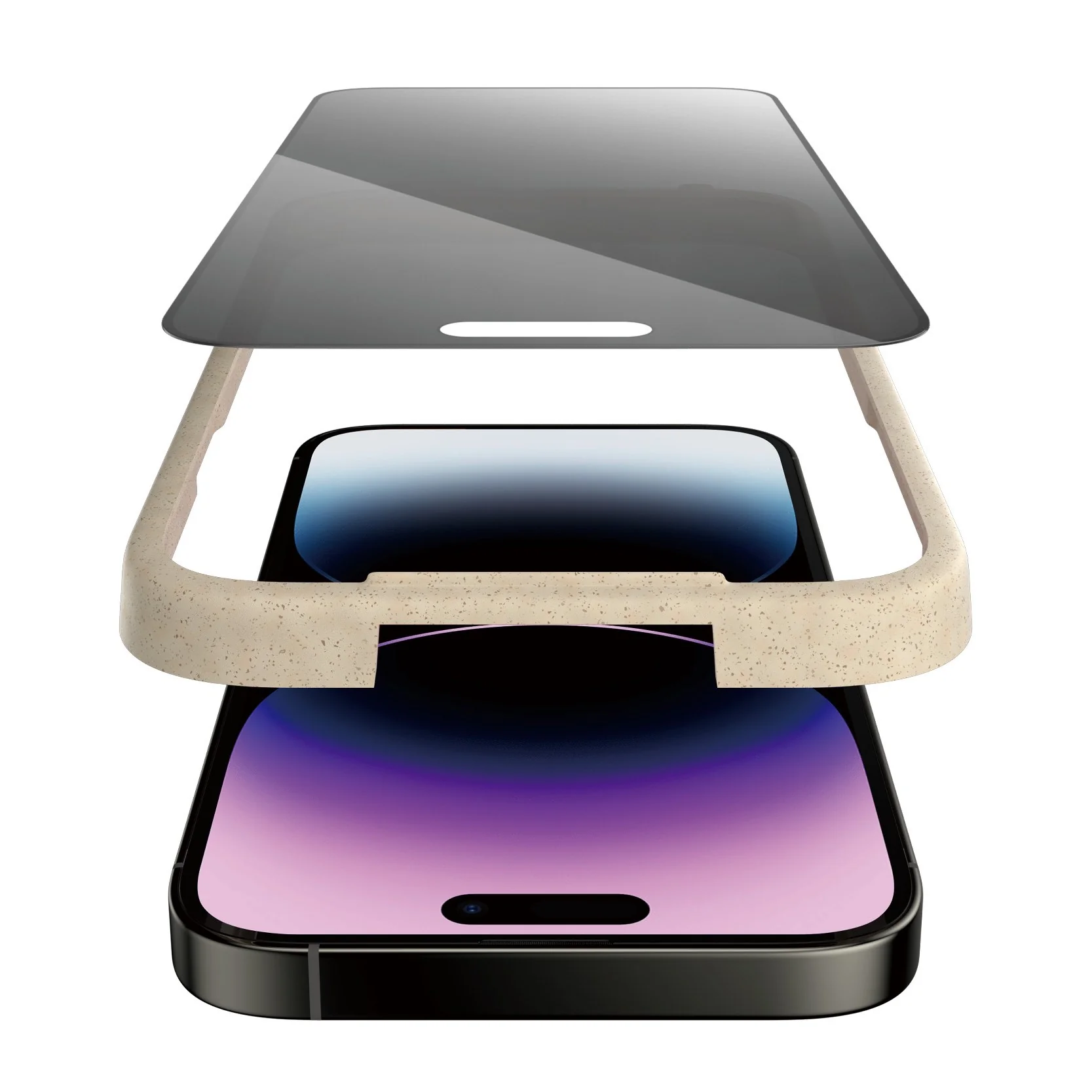 PanzerGlass® Privacy Skærmbeskyttelse iPhone 14 Pro Max | Ultra-Wide Fit m. EasyAligner - Image 8