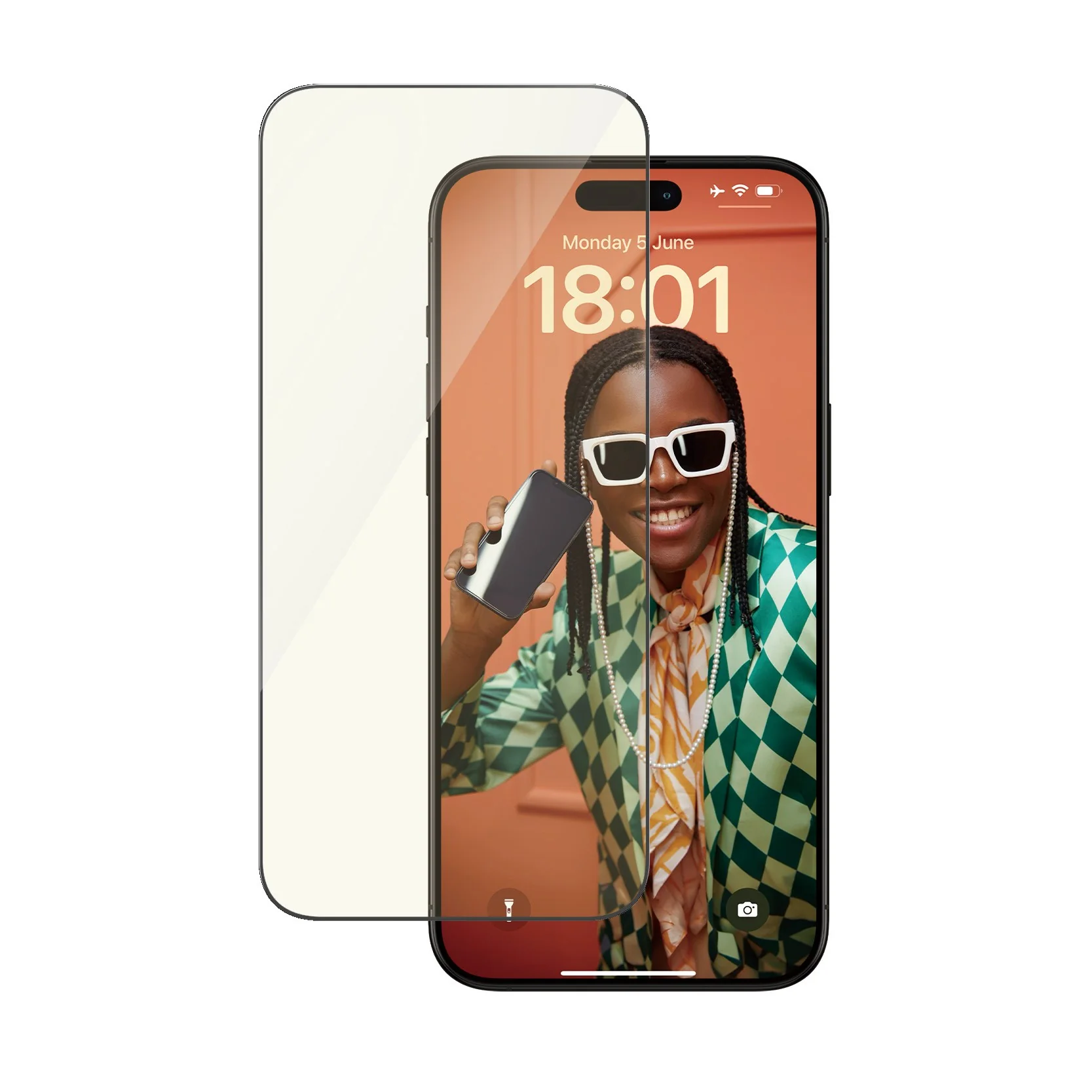 PanzerGlass® EyeCARE™ Skærmbeskyttelse iPhone 15 Pro Max | Ultra-Wide Fit