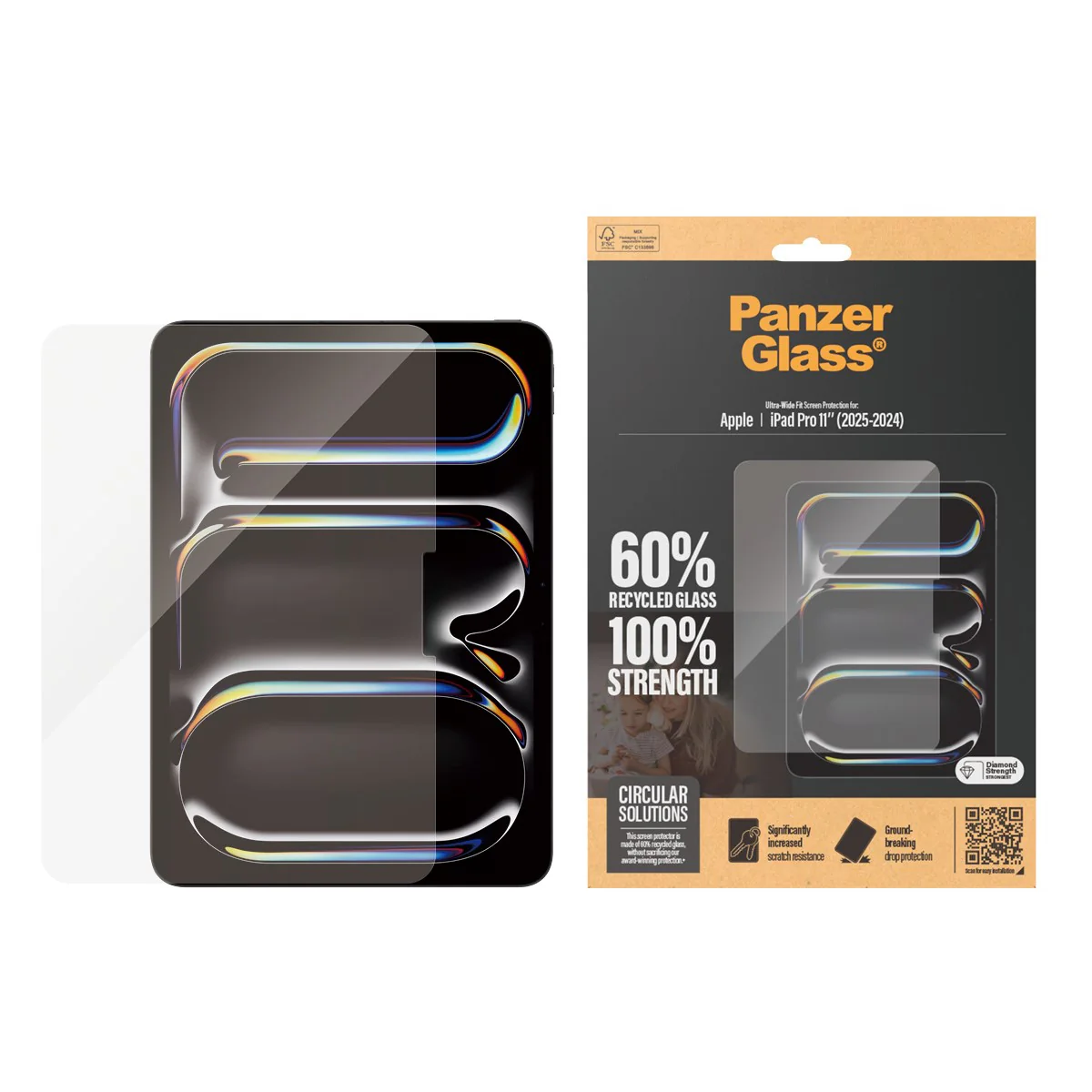 PanzerGlass® Skærmbeskyttelse iPad Pro 11'' (2024-2025) | Ultra-Wide Fit - Image 2