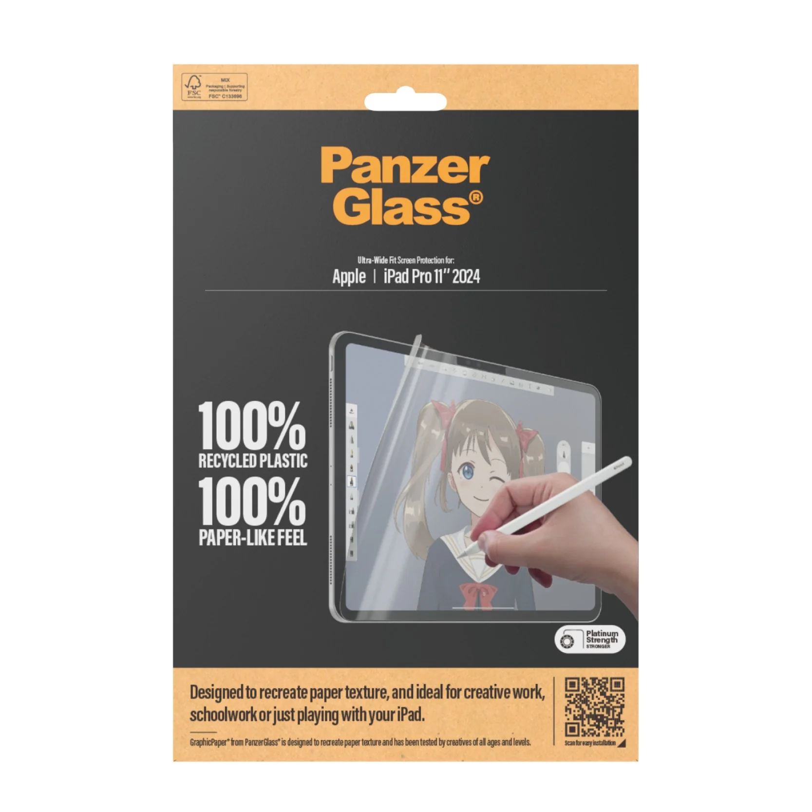 PanzerGlass® GraphicPaper® Skærmbeskyttelse iPad Pro 11'' (2024-2025) | Ultra-Wide Fit - Image 3