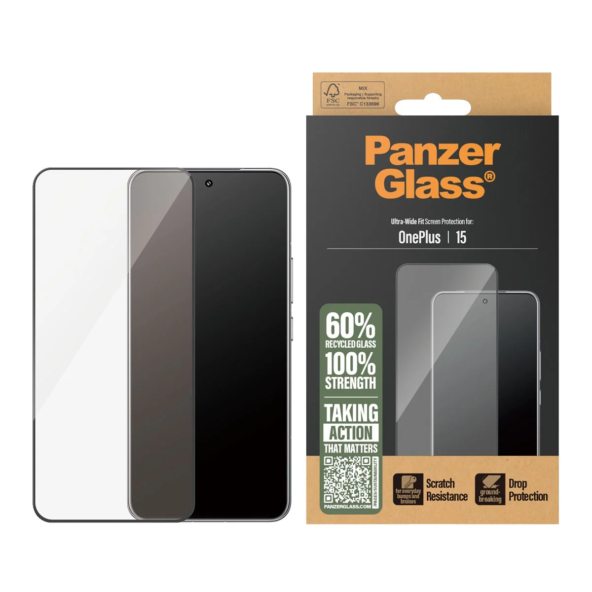 PanzerGlass® Skærmbeskyttelse OnePlus 15 | Ultra-Wide Fit - Image 2