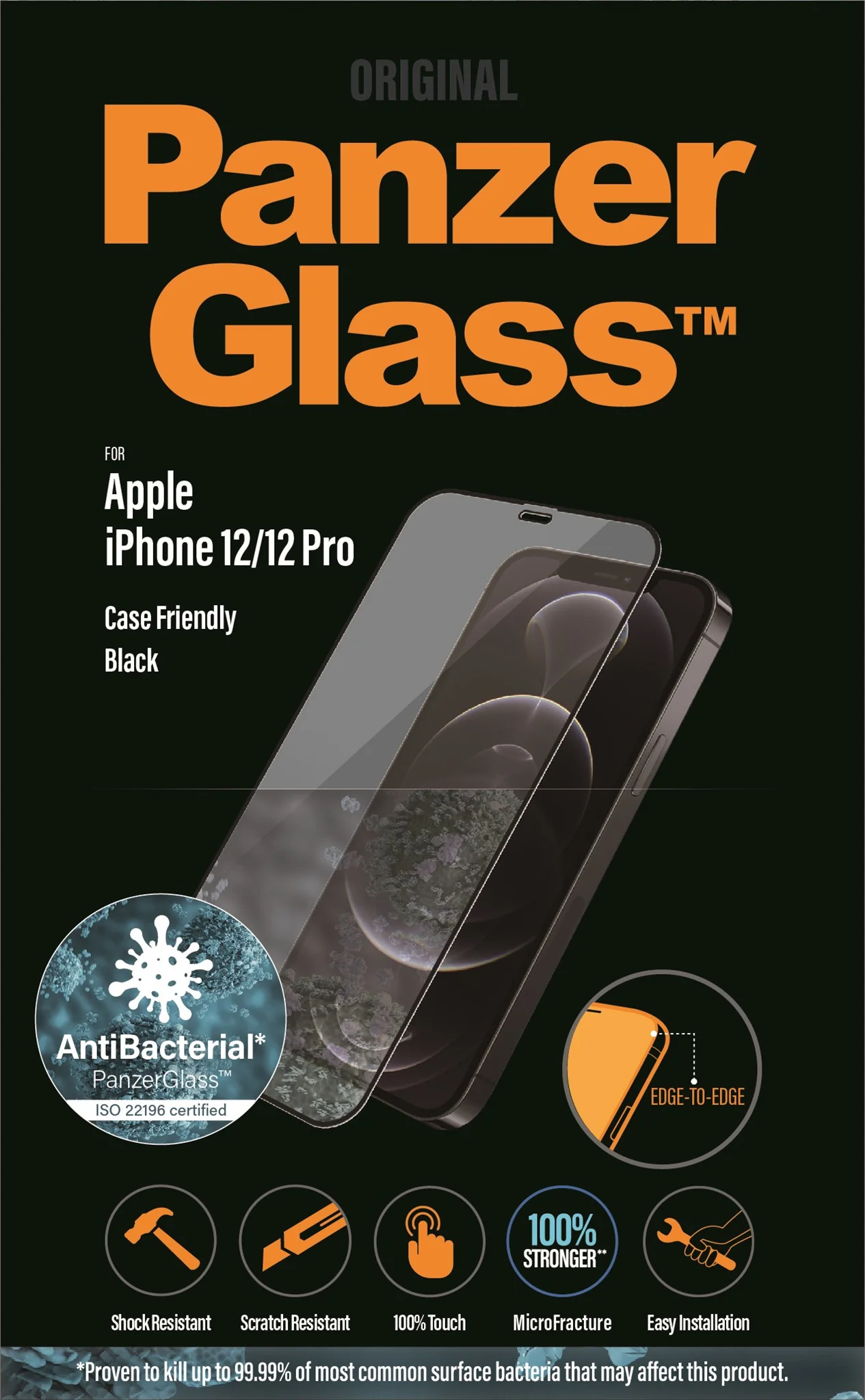 PanzerGlass® Skærmbeskyttelse iPhone 12 | 12 Pro | Edge-to-Edge - Image 8