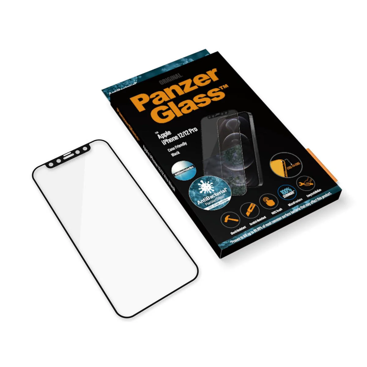 PanzerGlass® Anti-glare Skærmbeskyttelse iPhone 12 | 12 Pro | Edge-to-Edge - Image 5
