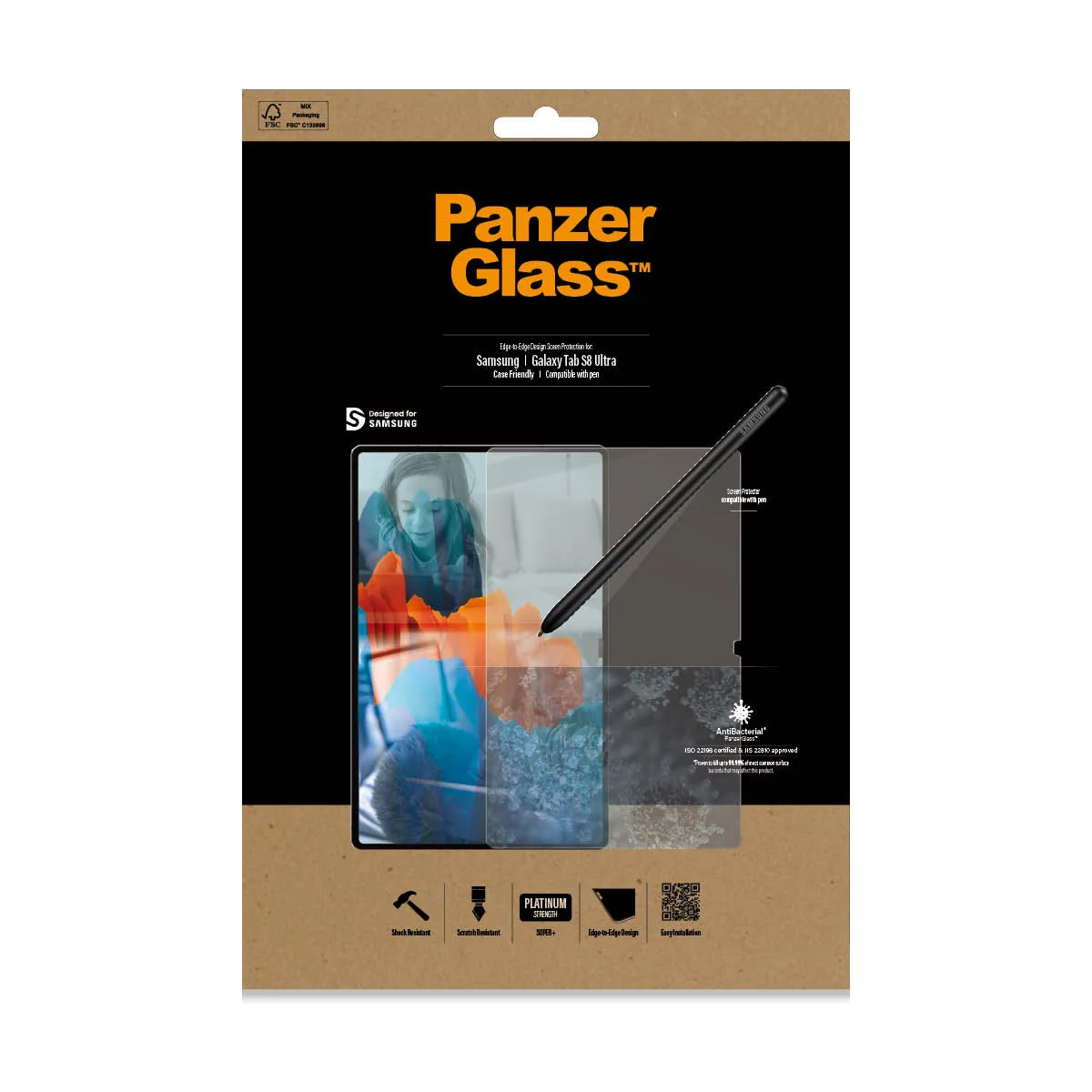 PanzerGlass® Skærmbeskyttelse Samsung Galaxy Tab S8 Ultra | S9 Ultra | Ultra-Wide Fit - Image 10