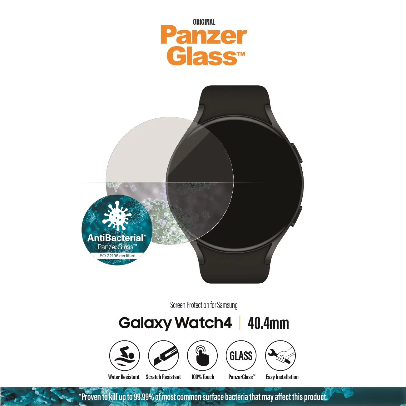 PanzerGlass® Samsung Galaxy Watch 4 40.4mm | Skærmbeskyttelse - Image 9