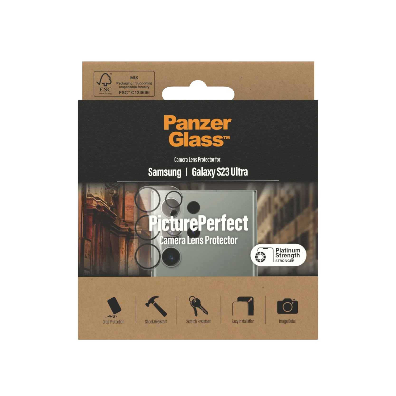 PanzerGlass® PicturePerfect Kameralinsebeskytter Samsung Galaxy S23 Ultra - Image 3