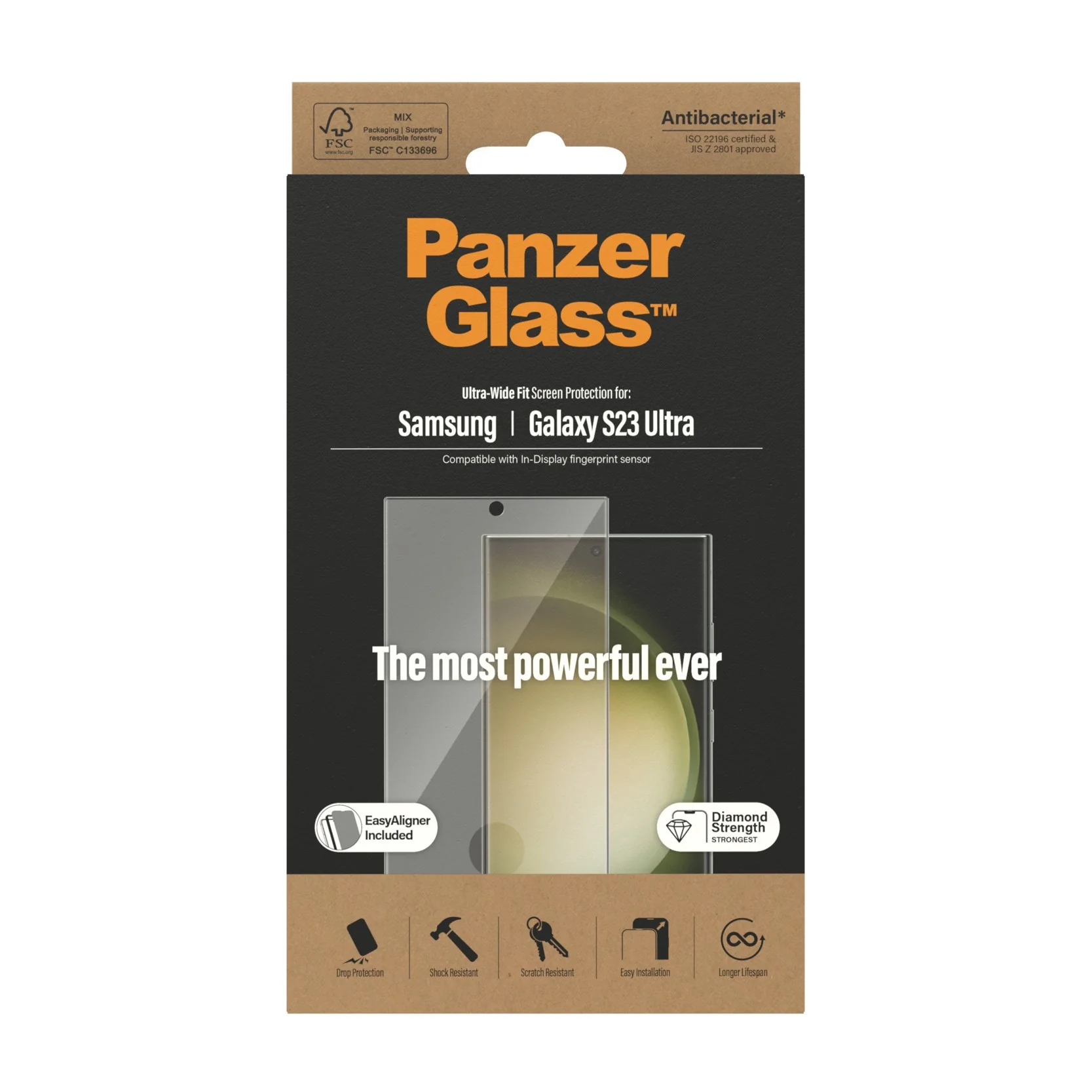 PanzerGlass® Skærmbeskyttelse Samsung Galaxy S23 Ultra | Ultra-Wide Fit m. EasyAligner - Image 3