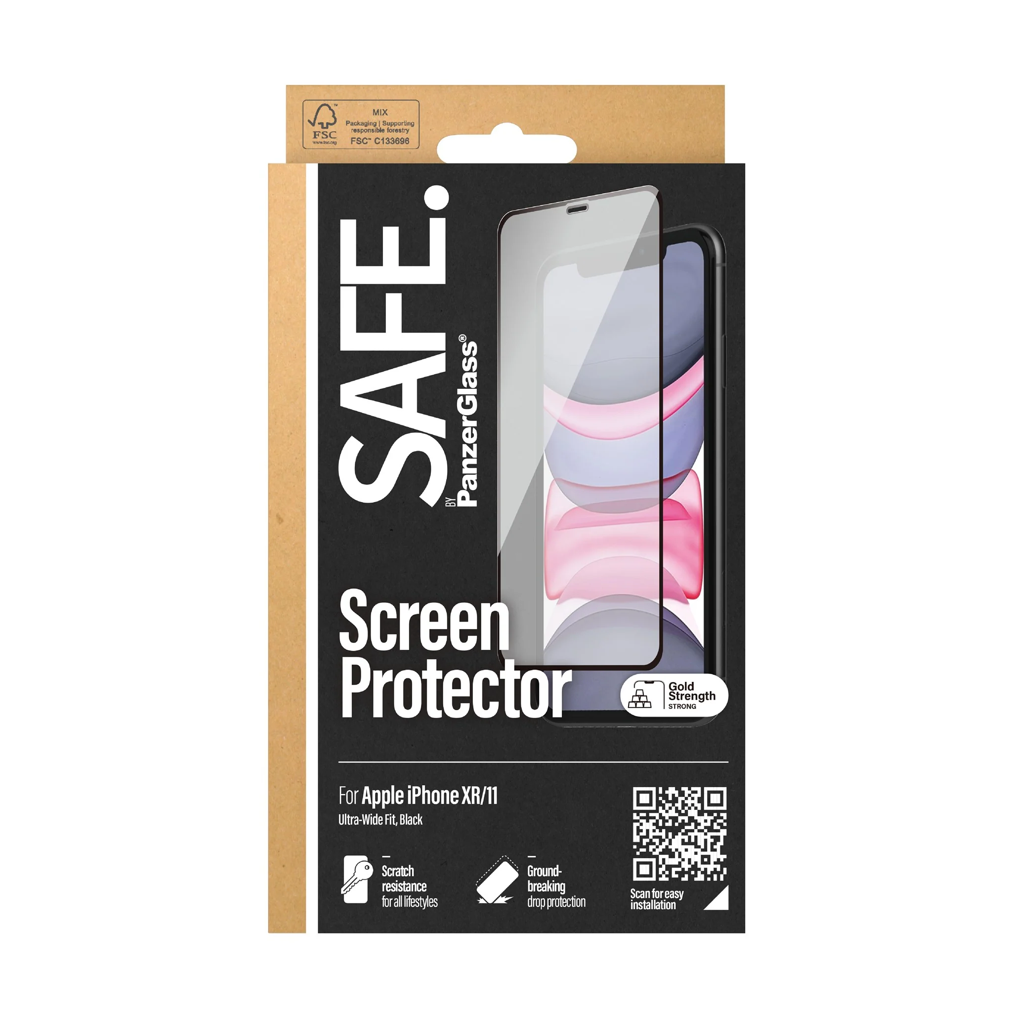 SAFE. by PanzerGlass® Skærmbeskyttelse iPhone 11 | XR | Edge-to-Edge - Image 3