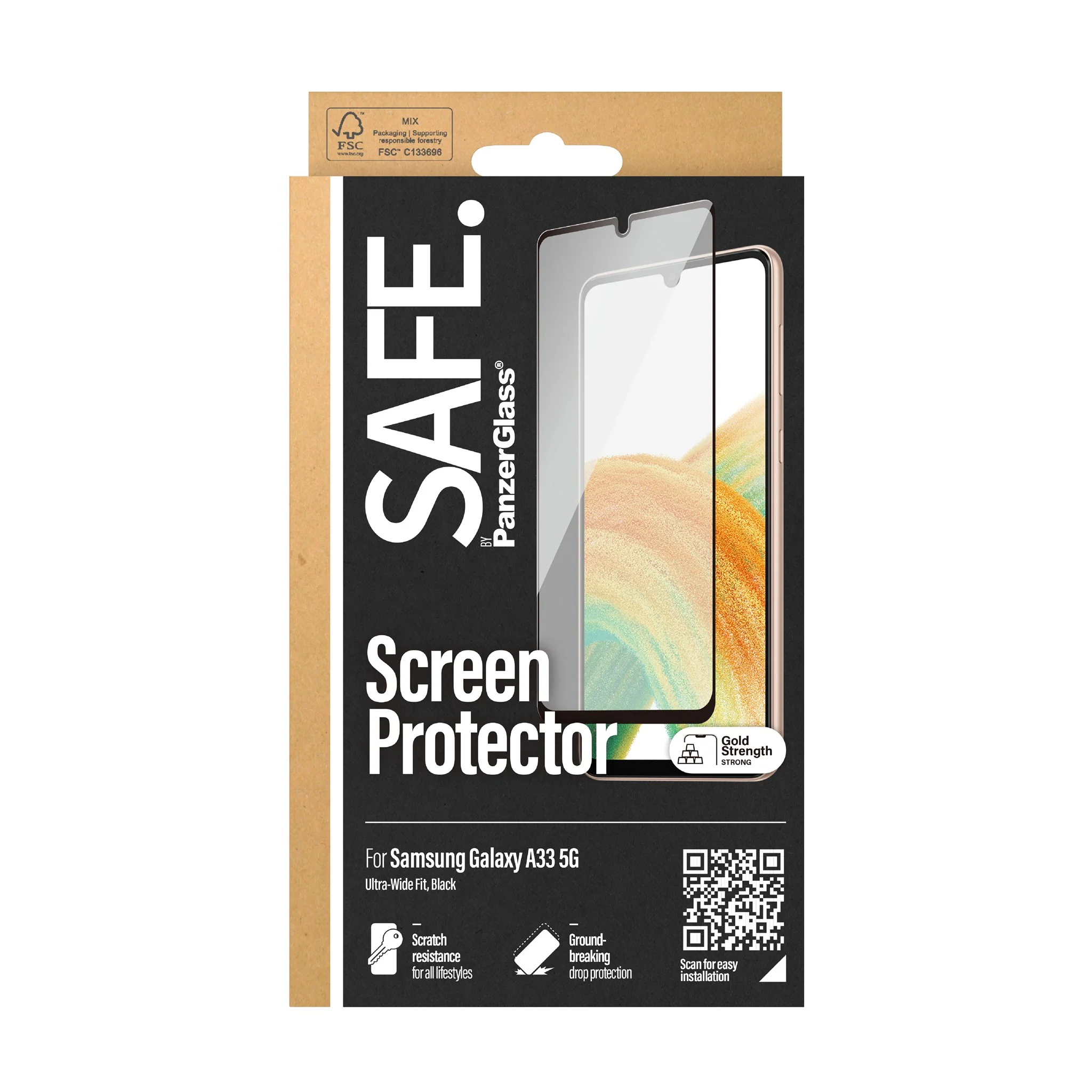 SAFE. by PanzerGlass® Skærmbeskyttelse Samsung Galaxy A33 5G - Image 3